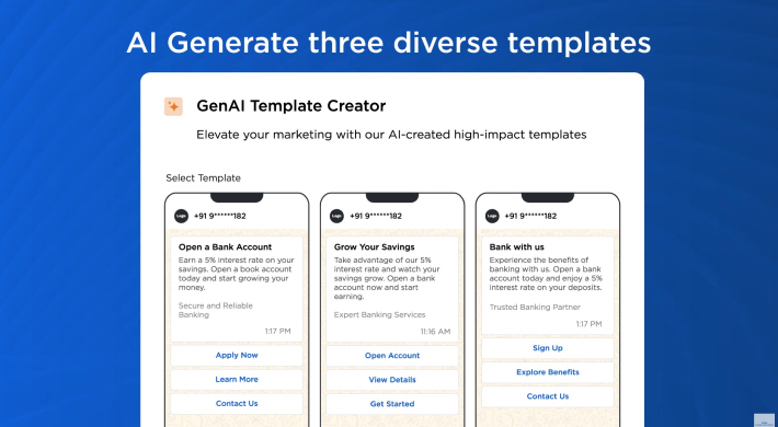AI template generator for WhatsApp
