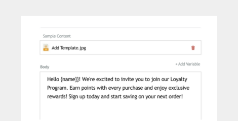 Messaging templates