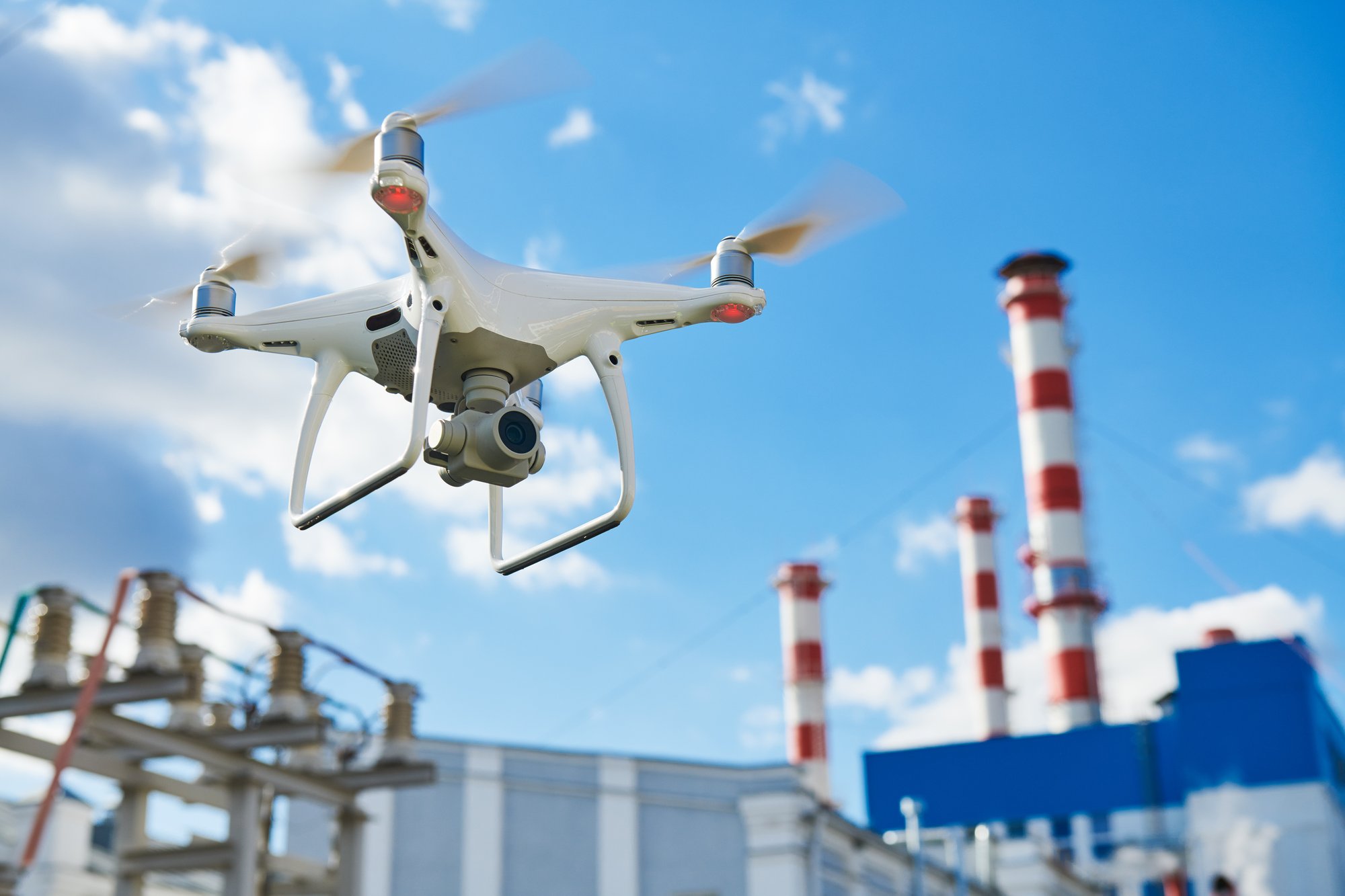 Drone-based surveillance and material transfer